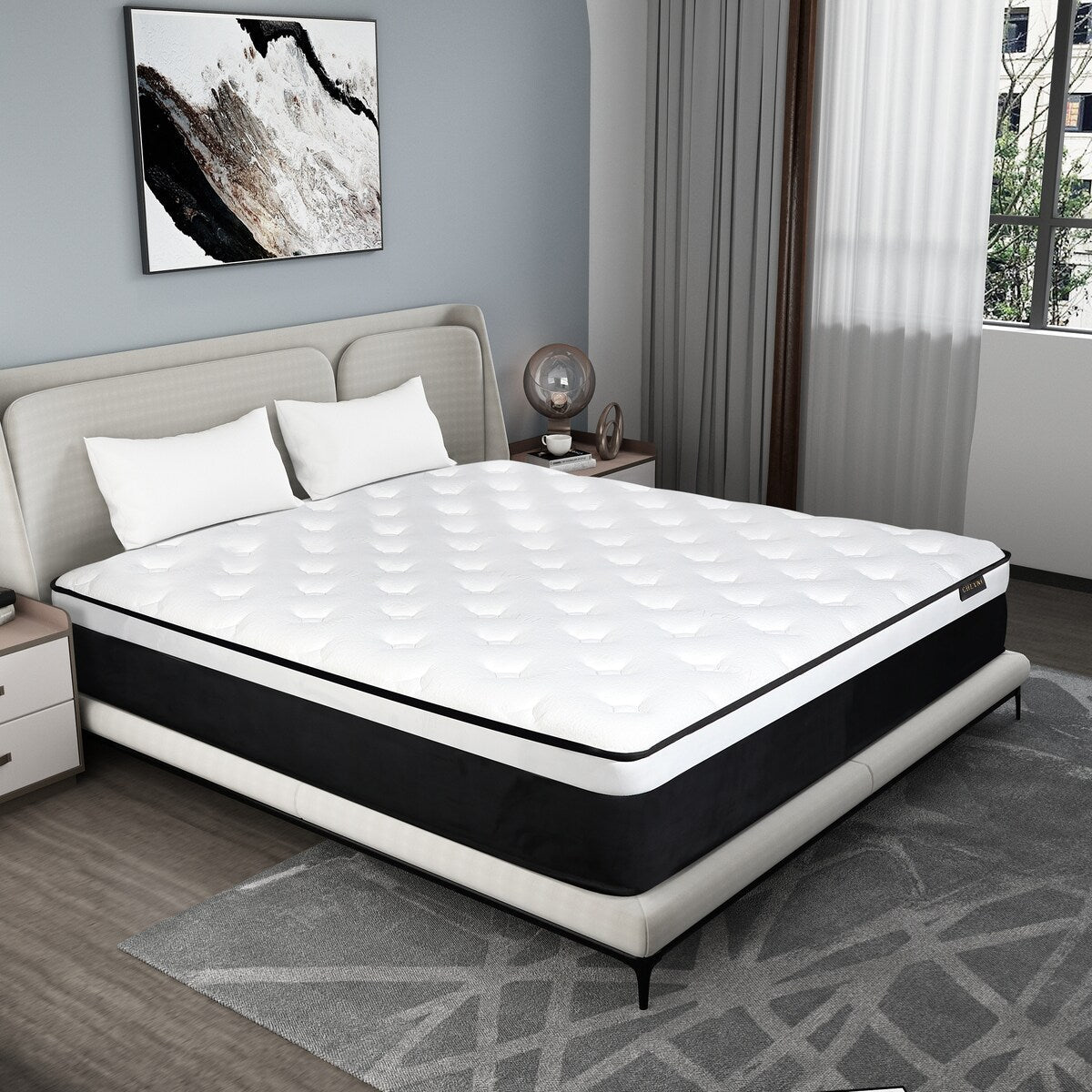 12 Medium Memory Foam Hybrid Mattress in a box