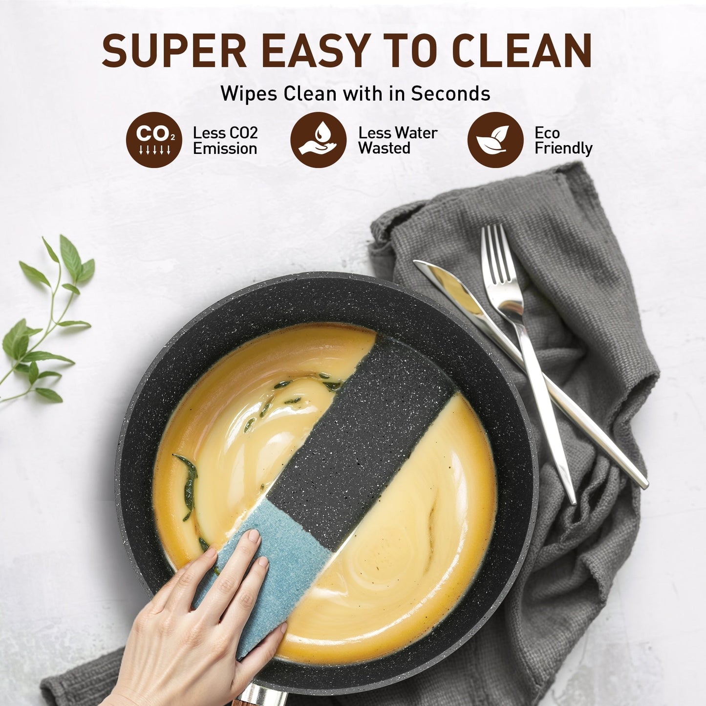 30-Piece Kitchen Granite Cookware and Bakeware Set, Cooking Pans Set Non-Stick Pots and Pans Set