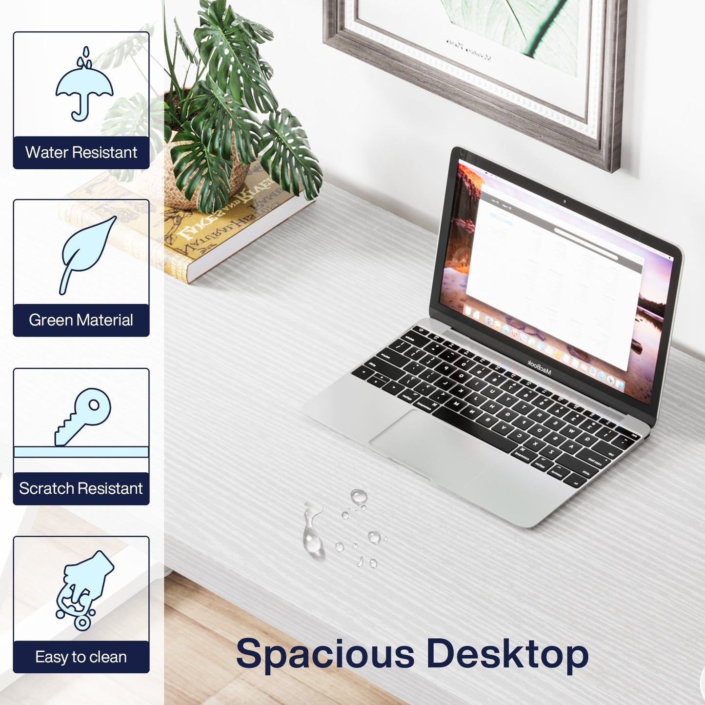 55 Heavy Duty Computer Desk, Office Desk