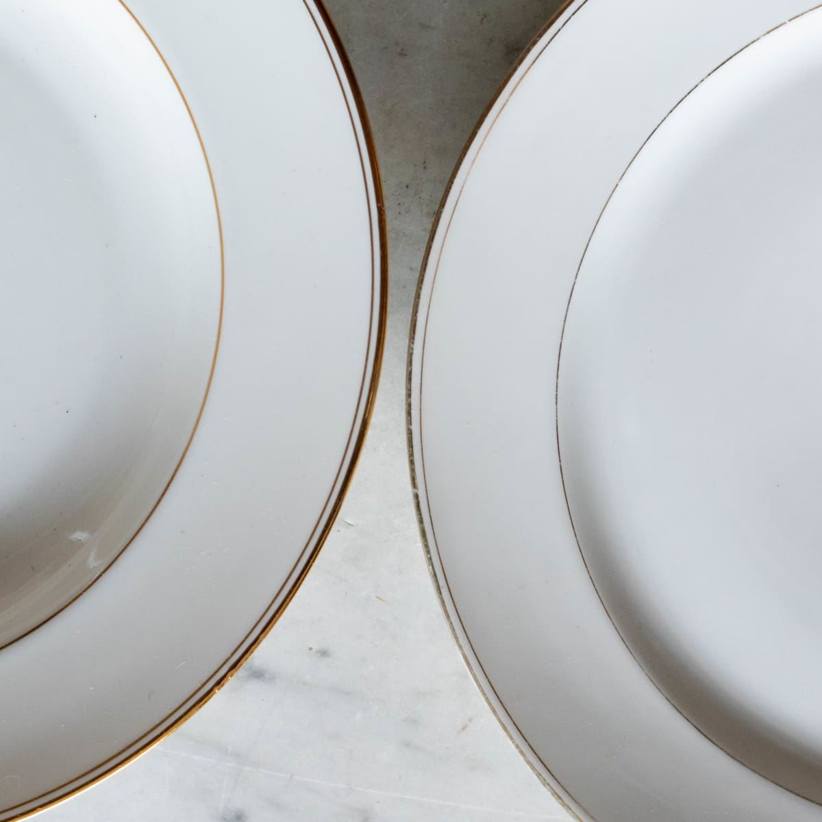 Not Your Grandma's Gold Rim China Set Of 4