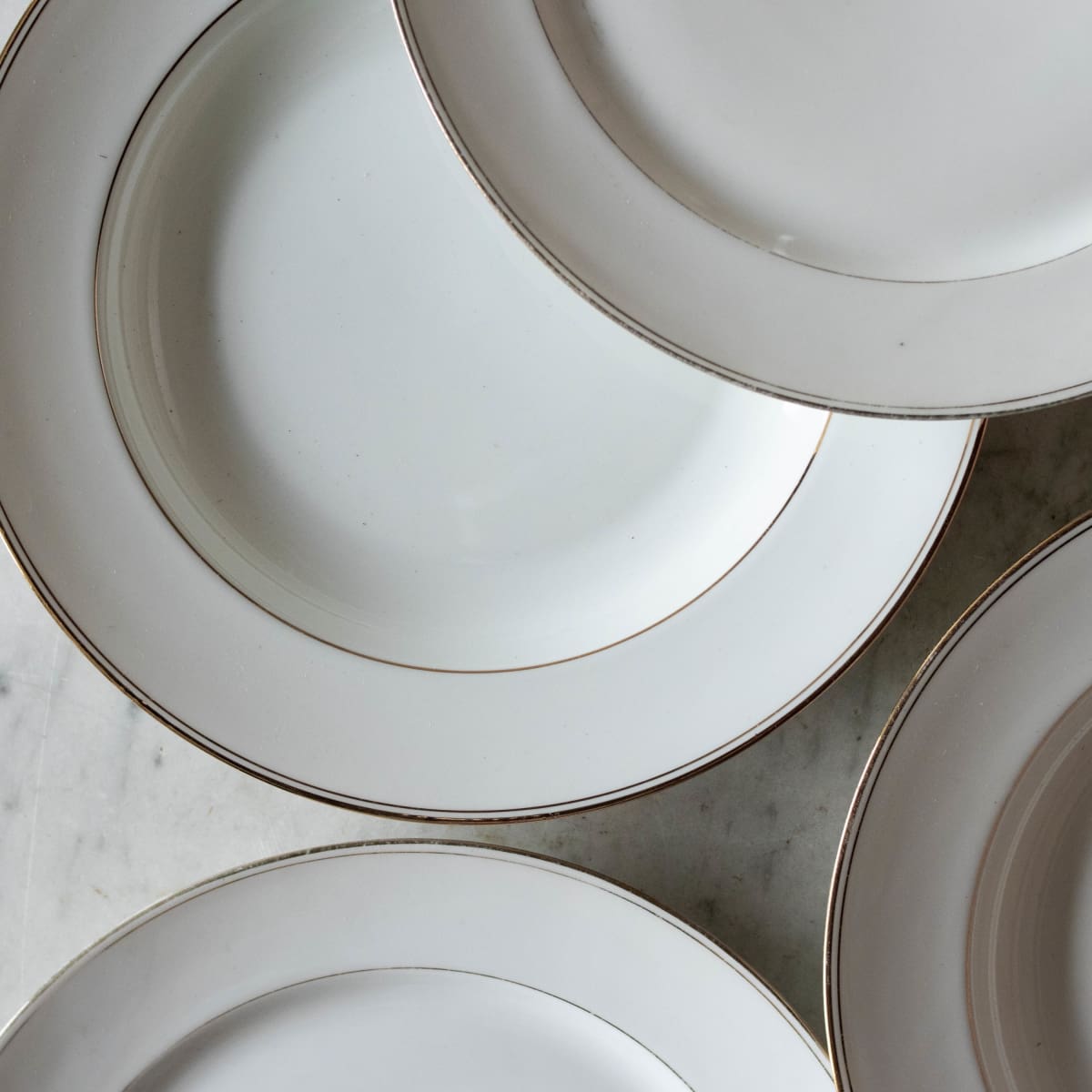 Not Your Grandma's Gold Rim China Set Of 4
