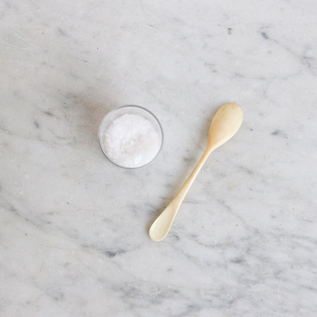 Vintage Baccarat Crystal Glass With Bone Spoon