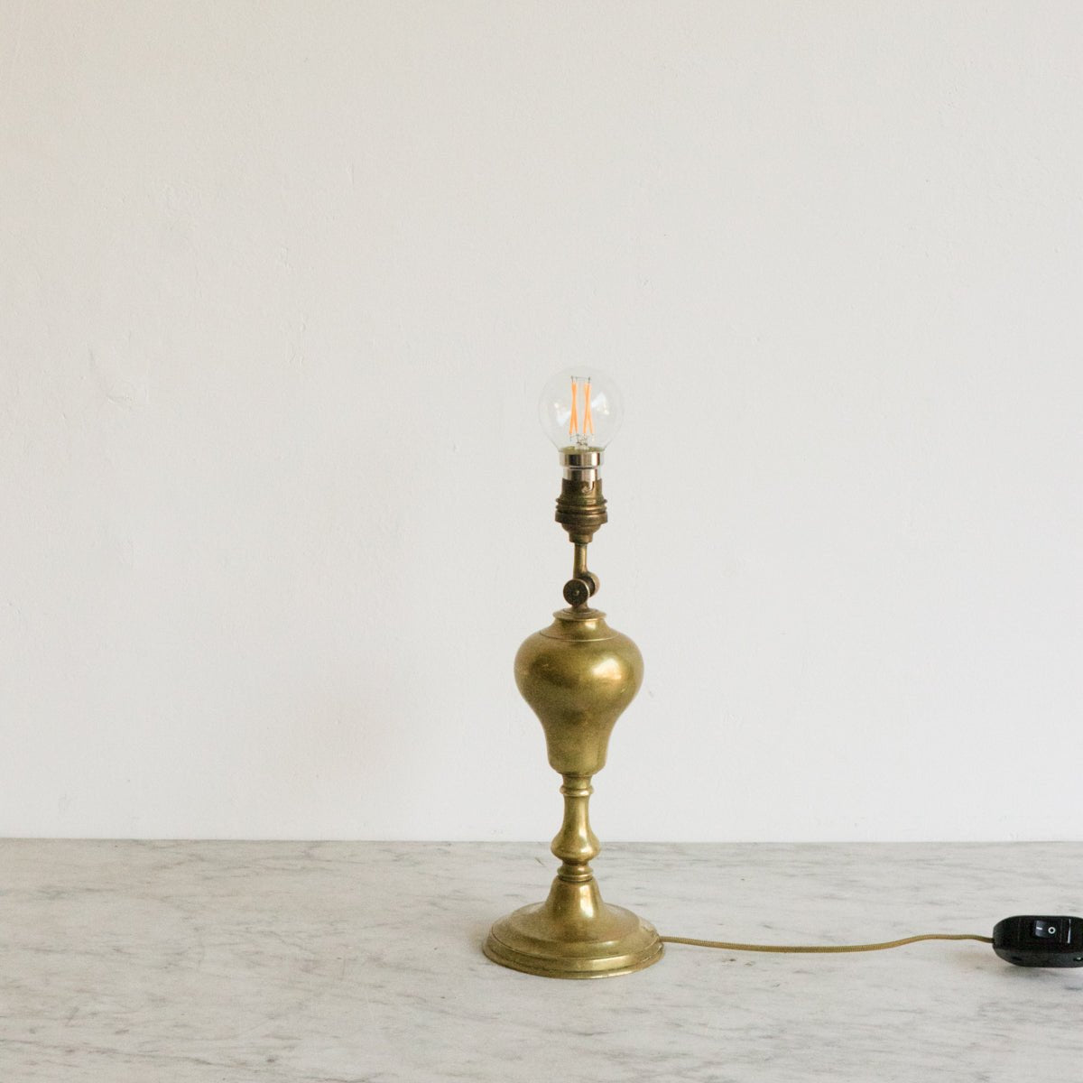 Vintage Burnished Brass Lamp