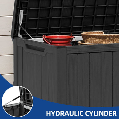 120-260 Gallons Large Resin Water Resistant Lockable Deck Box