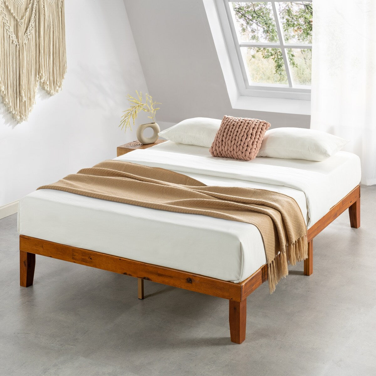 12 Classic Solid Wood Platform Bed Frame