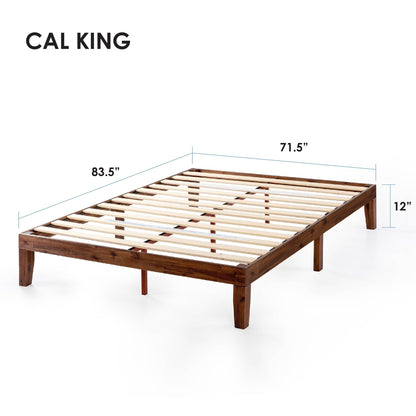 12 Classic Solid Wood Platform Bed Frame