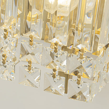 3-Light Modern Glam Bathroom Vanity Lights Crystal Wall Sconce Light for Mirror