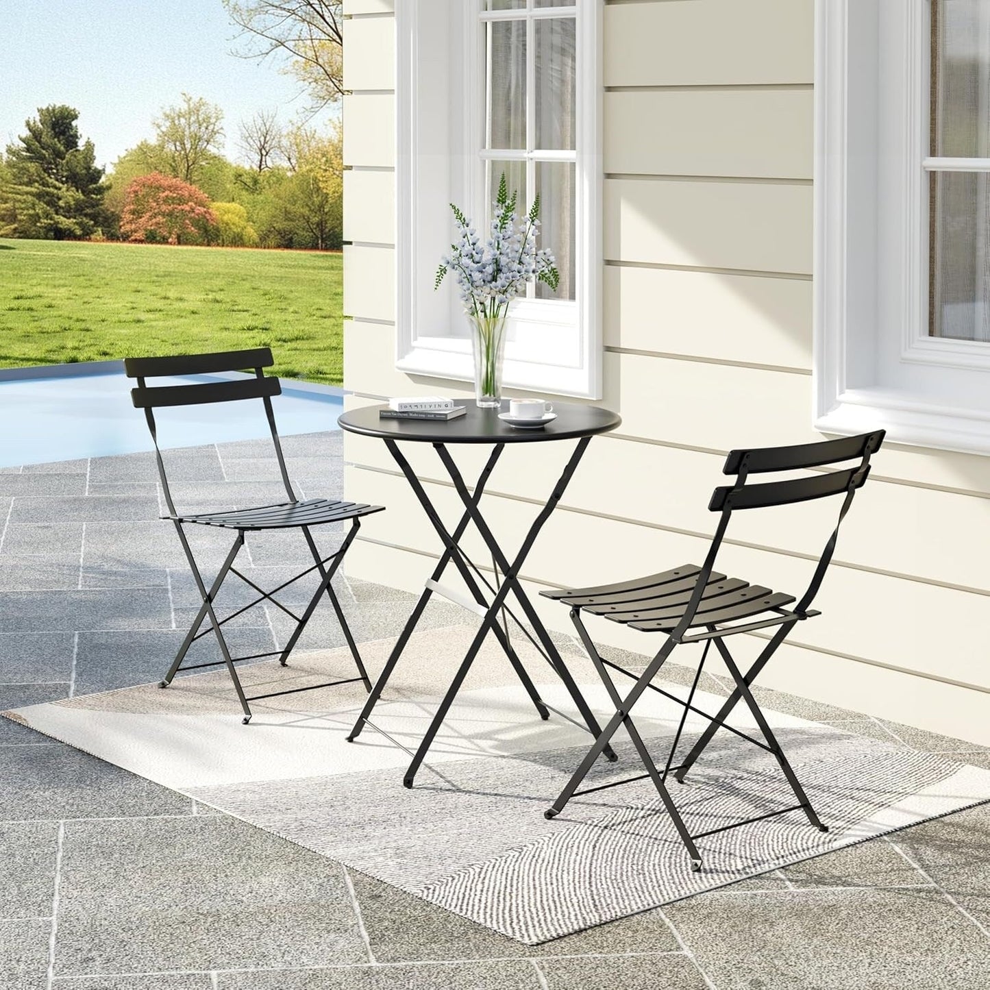3 Pieces Patio Bistro Sets