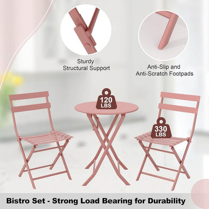 3 Pieces Patio Bistro Sets