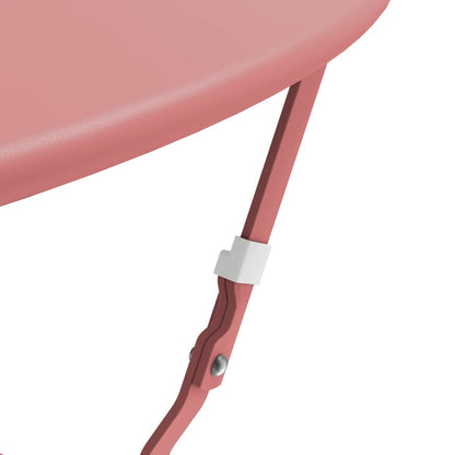 3pc Metal Folding Bistro Set, Weather-Resistant Outdoor/Indoor Conversation Set for Patio, Yard, Garden