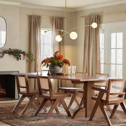 4-Light Modern Gold Simple Linear Sputnik Pendant Island Light/ Dining Room Light - 51.18 in. W x 11.02 in. D x 5.91 in. H