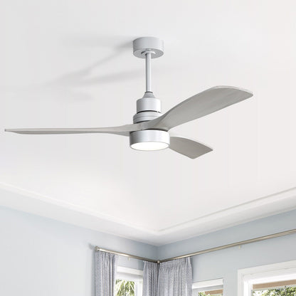48 and 52 Integrated LED Ceiling Fan with Light and Remote, Reversible DC Motor