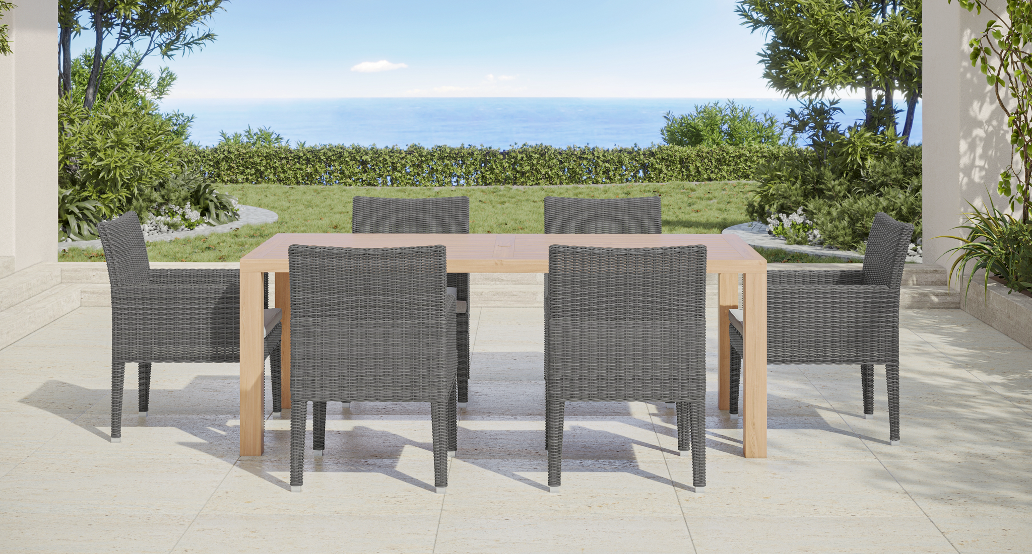 Amalfi Outdoor Dining Set for 6
