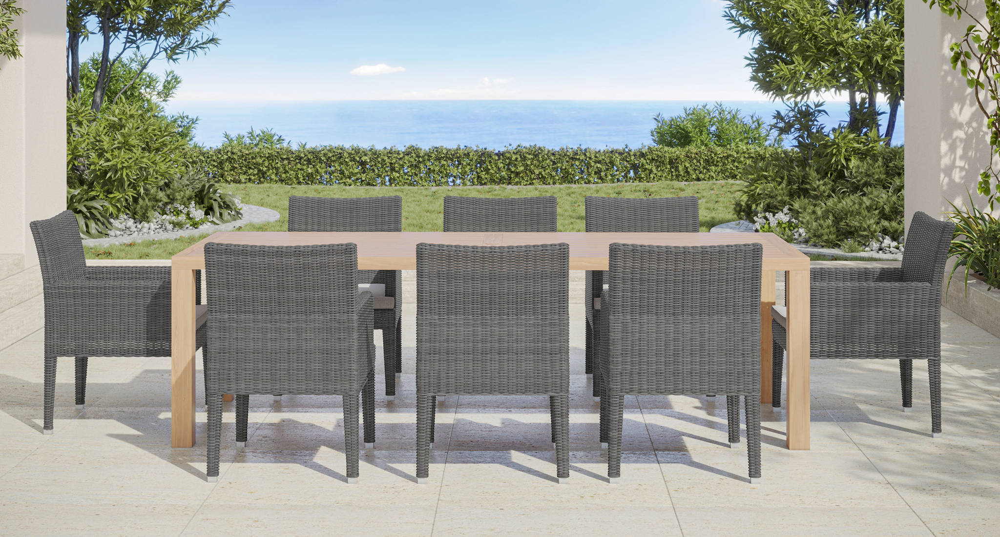 Amalfi Outdoor Dining Set for 8