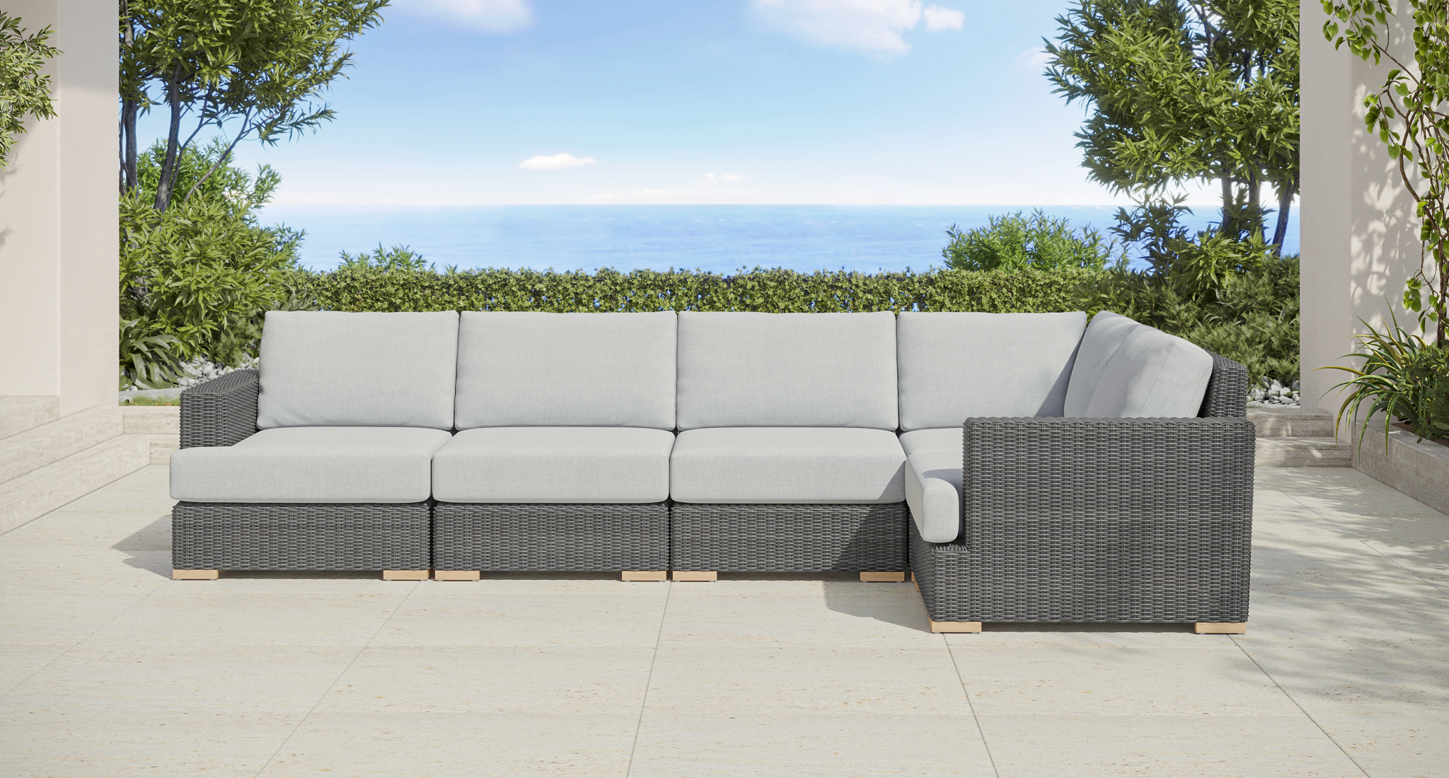 Amalfi Outdoor Sectional With Extender