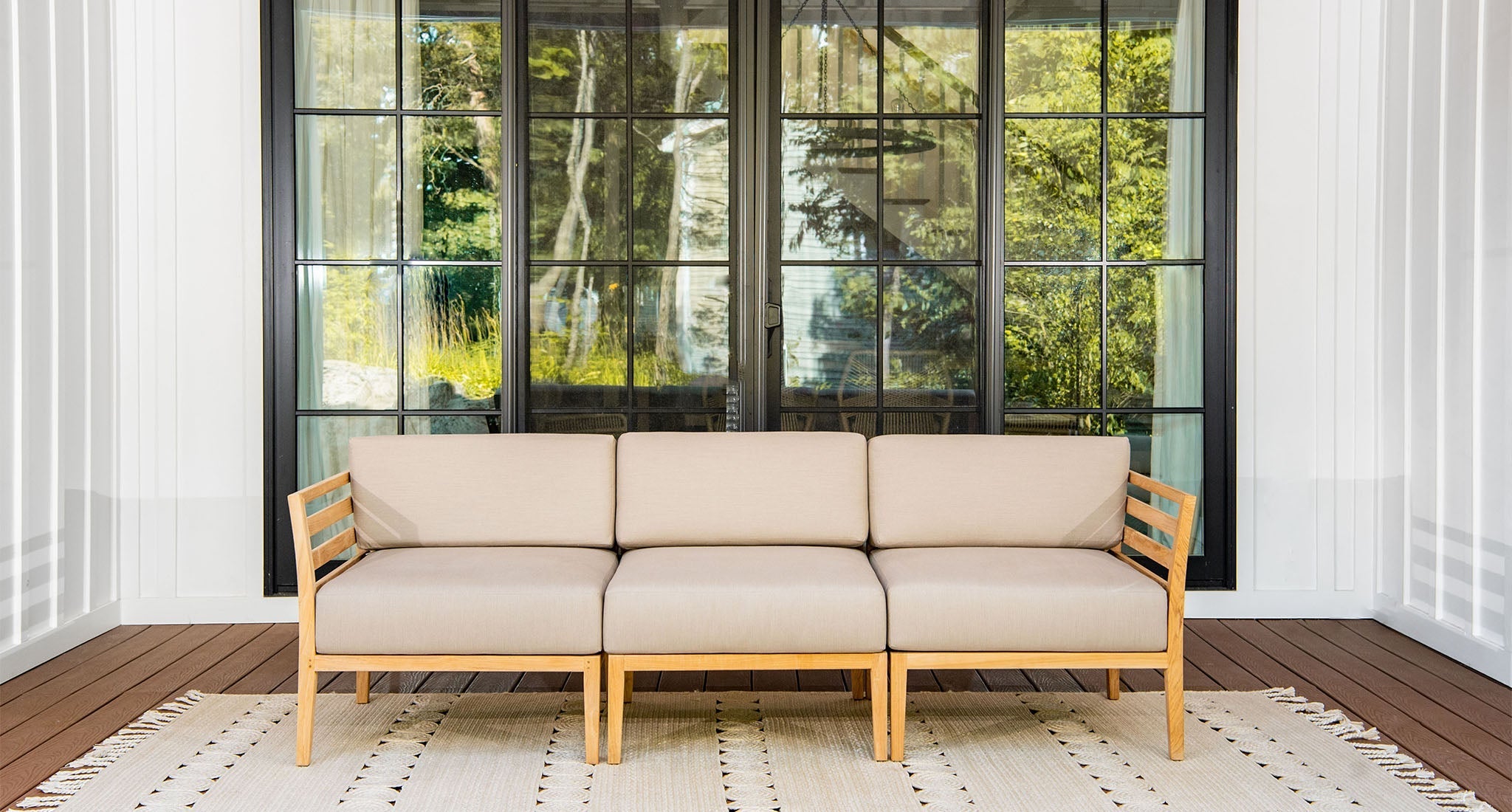 Bali Teak Outdoor Sofa
