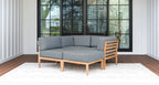 Bali Teak Outdoor 4-Piece Daybed