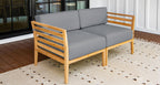 Bali Teak Outdoor Loveseat