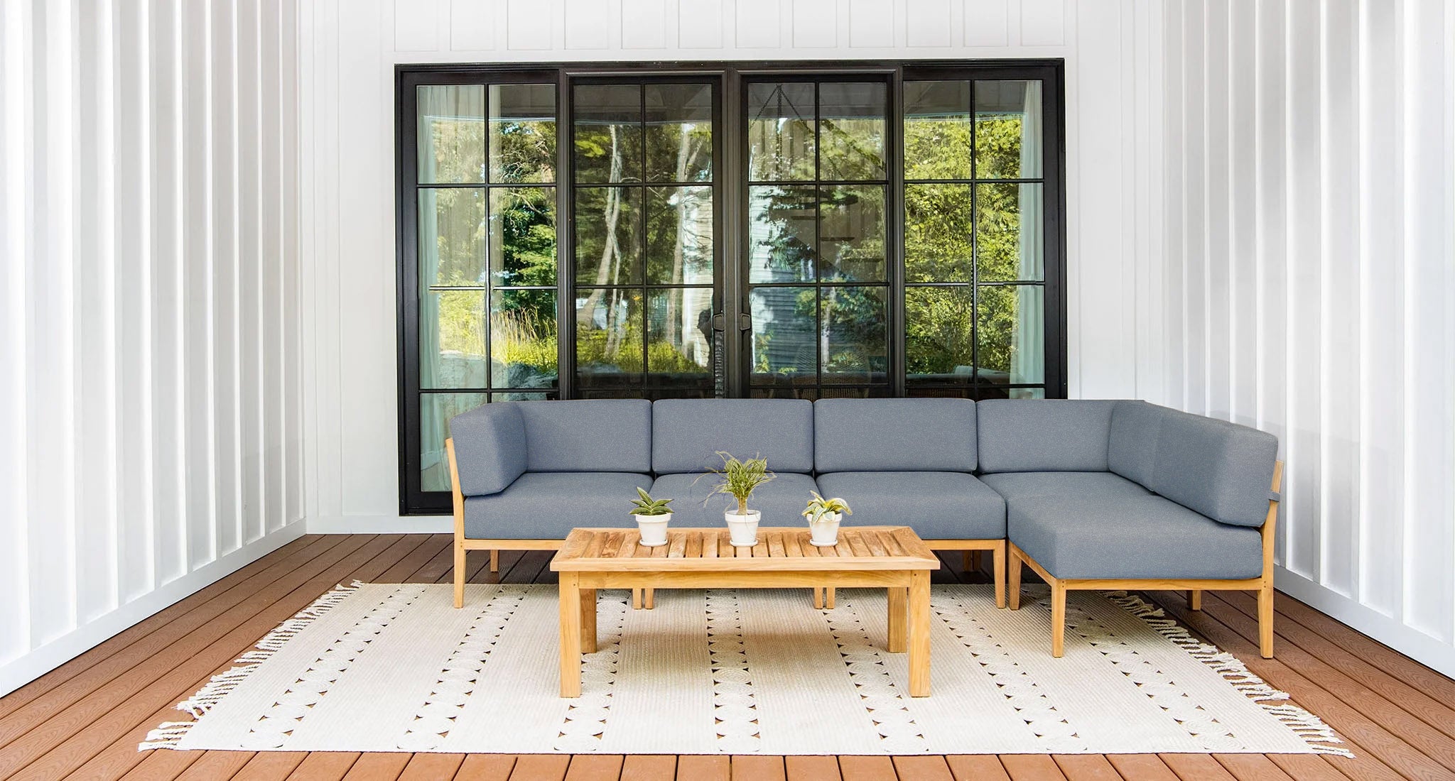 Bali Teak Outdoor Sectional