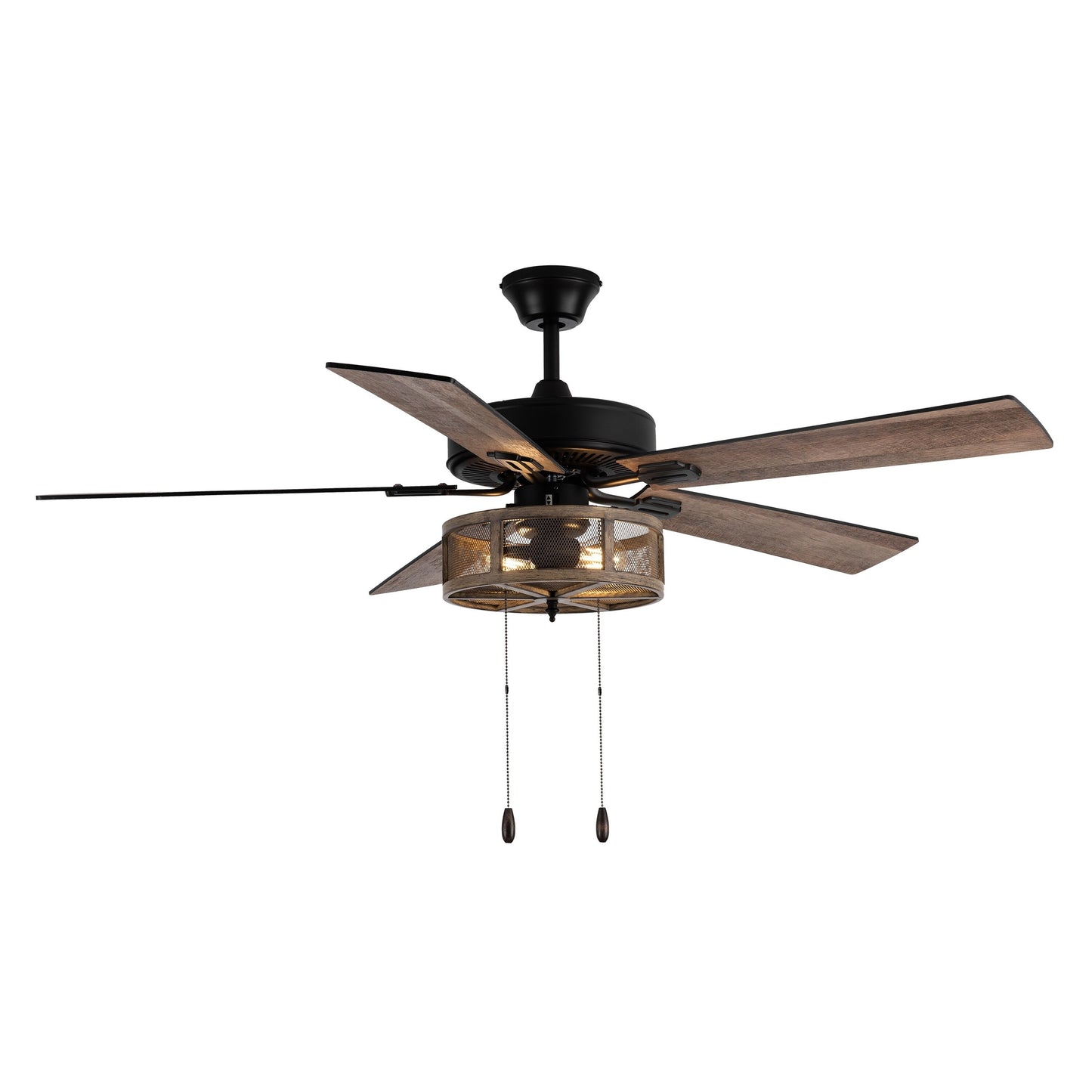 52 Carbon Loft Brushed Metal Farmhouse LED Ceiling Fan