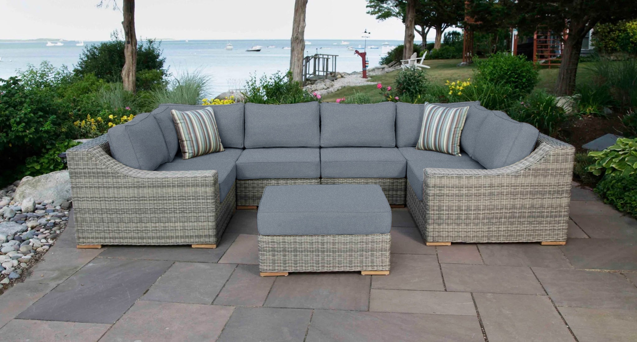 Corsica Outdoor U-Shaped Sectional Set