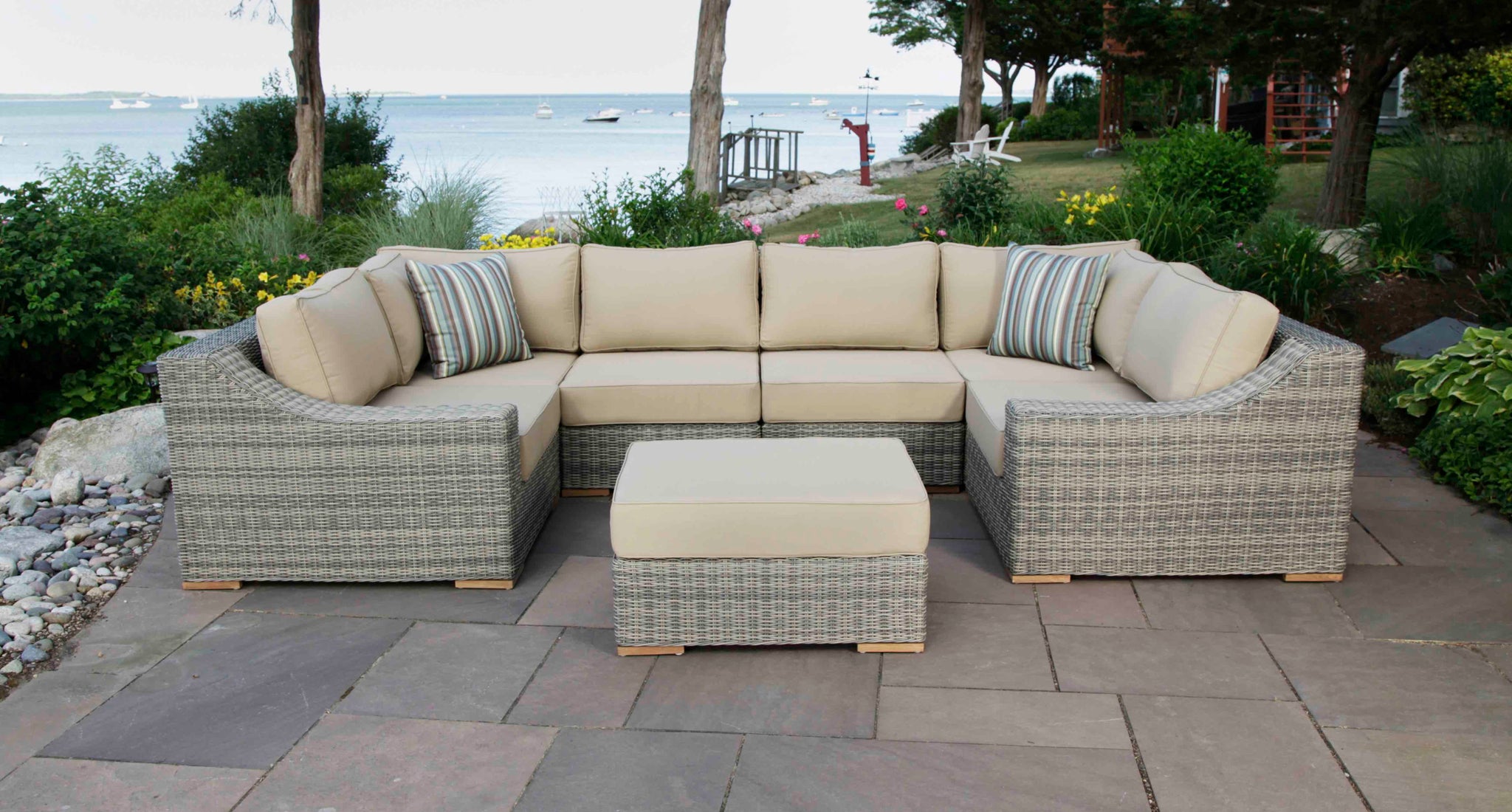 Corsica Outdoor U-Shaped Sectional Set