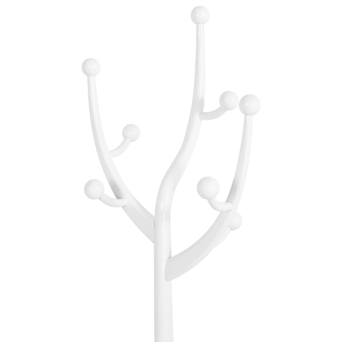 Tree-branch Rubberwood Freestanding Coat Rack with 8 Hooks - 24.5W x 70.87H