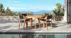 Malibu Teak & Rope Outdoor Dining Set for 4