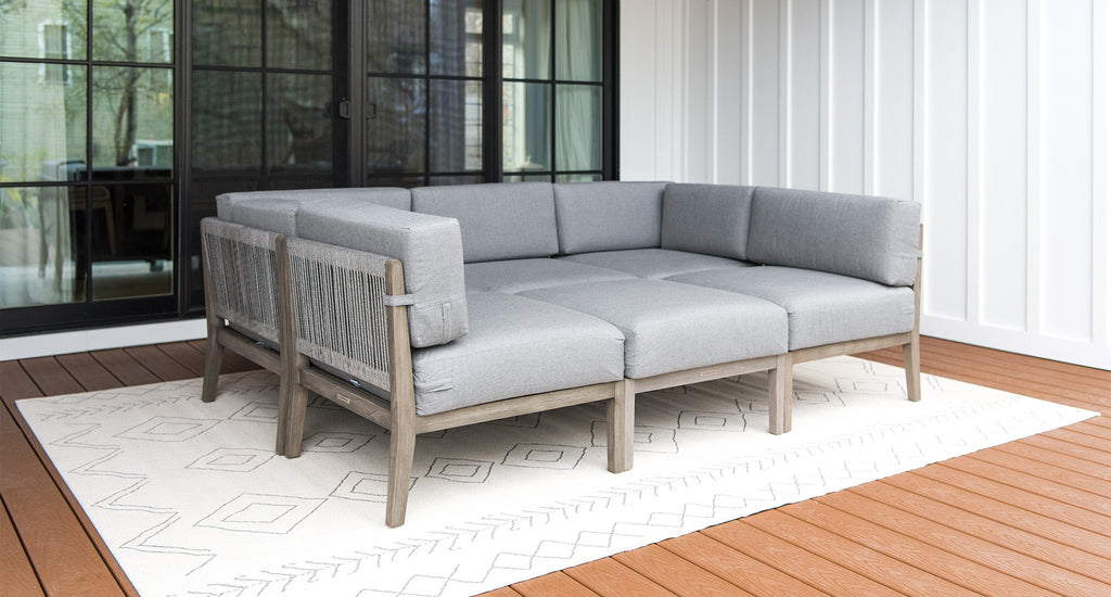 Fiji Teak & Rope Outdoor Patio Daybed
