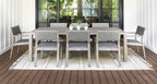 Fiji Teak & Rope Outdoor Dining Set for 8