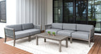 Fiji Teak & Rope Outdoor Sofa & Loveseat Set