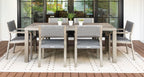Fiji Teak & Rope Outdoor Dining Set for 6