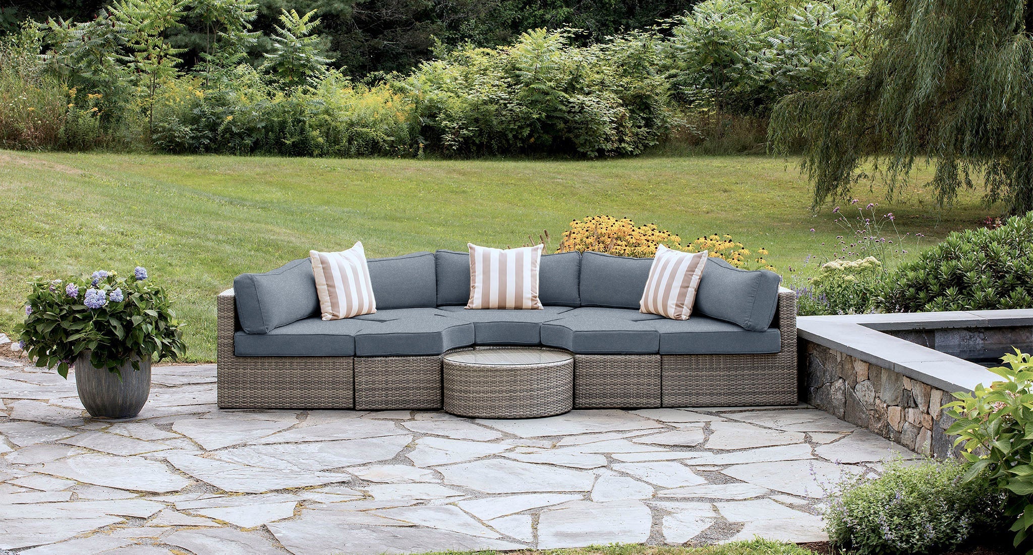 Gray Santorini Outdoor Daybed
