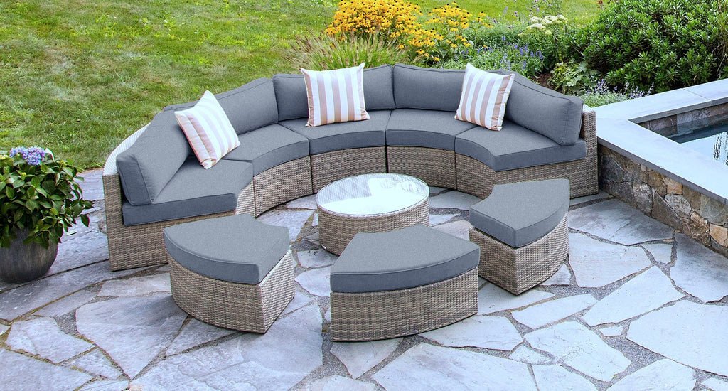 Gray Santorini Outdoor Daybed