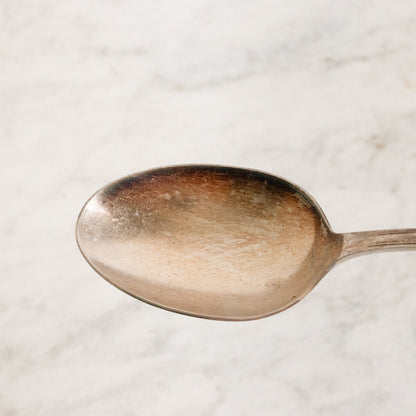 Transferware Serving Bowl & Christofle Serving Spoon