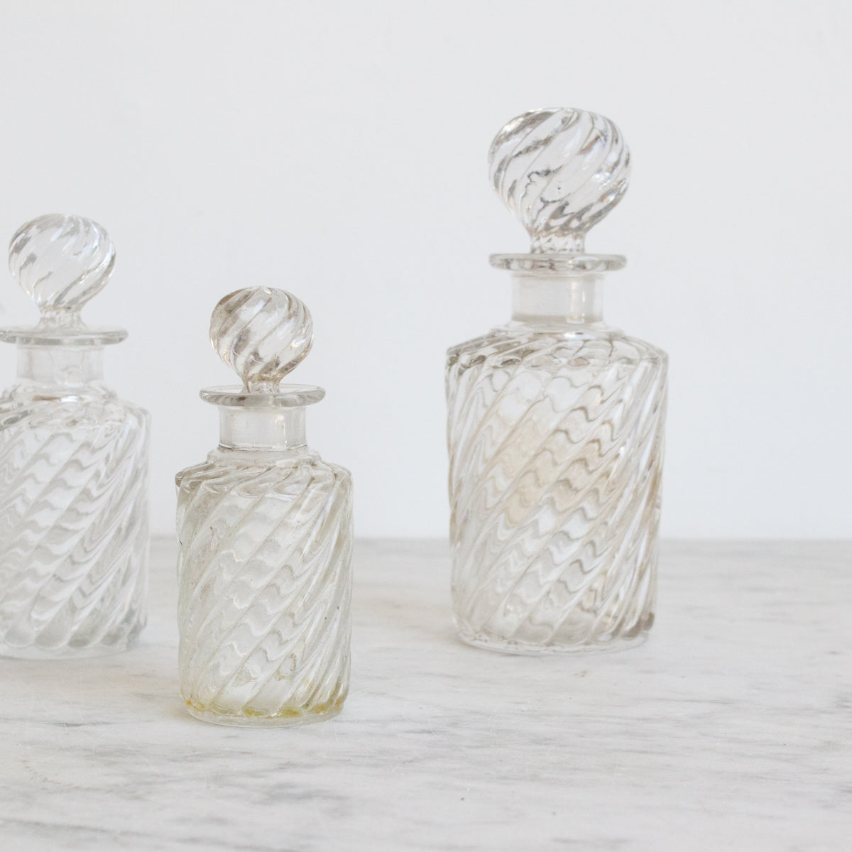 Trio of Baccarat Vanity Bottles