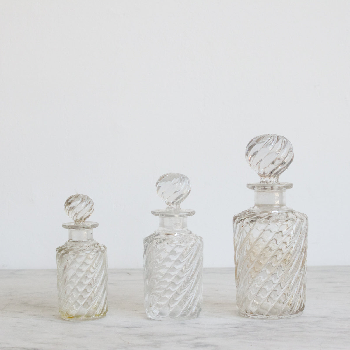 Trio of Baccarat Vanity Bottles
