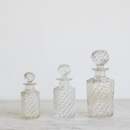 Trio of Baccarat Vanity Bottles
