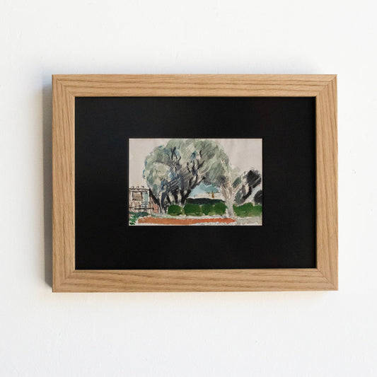 Petite Watercolor with Trees | Pierre Pruvost