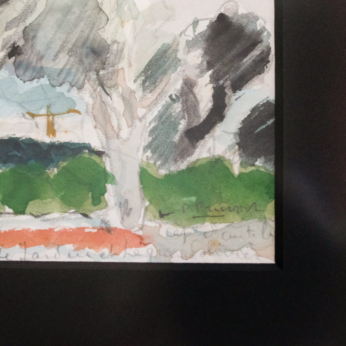 Petite Watercolor with Trees | Pierre Pruvost