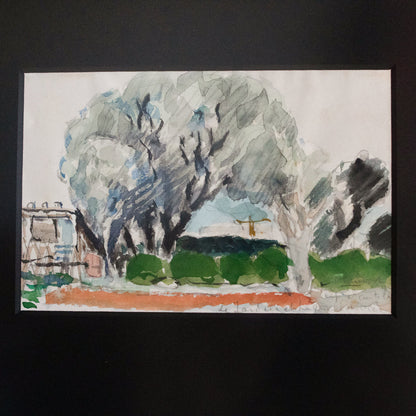 Petite Watercolor with Trees | Pierre Pruvost