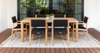 Malibu Teak & Rope Outdoor Dining Set for 6
