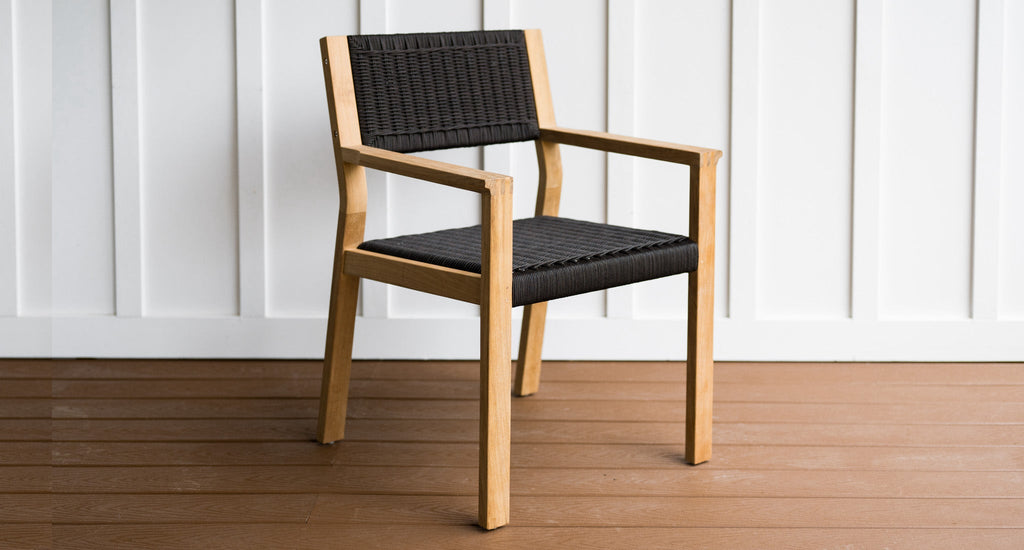 Malibu Teak & Rope Outdoor Dining Chair