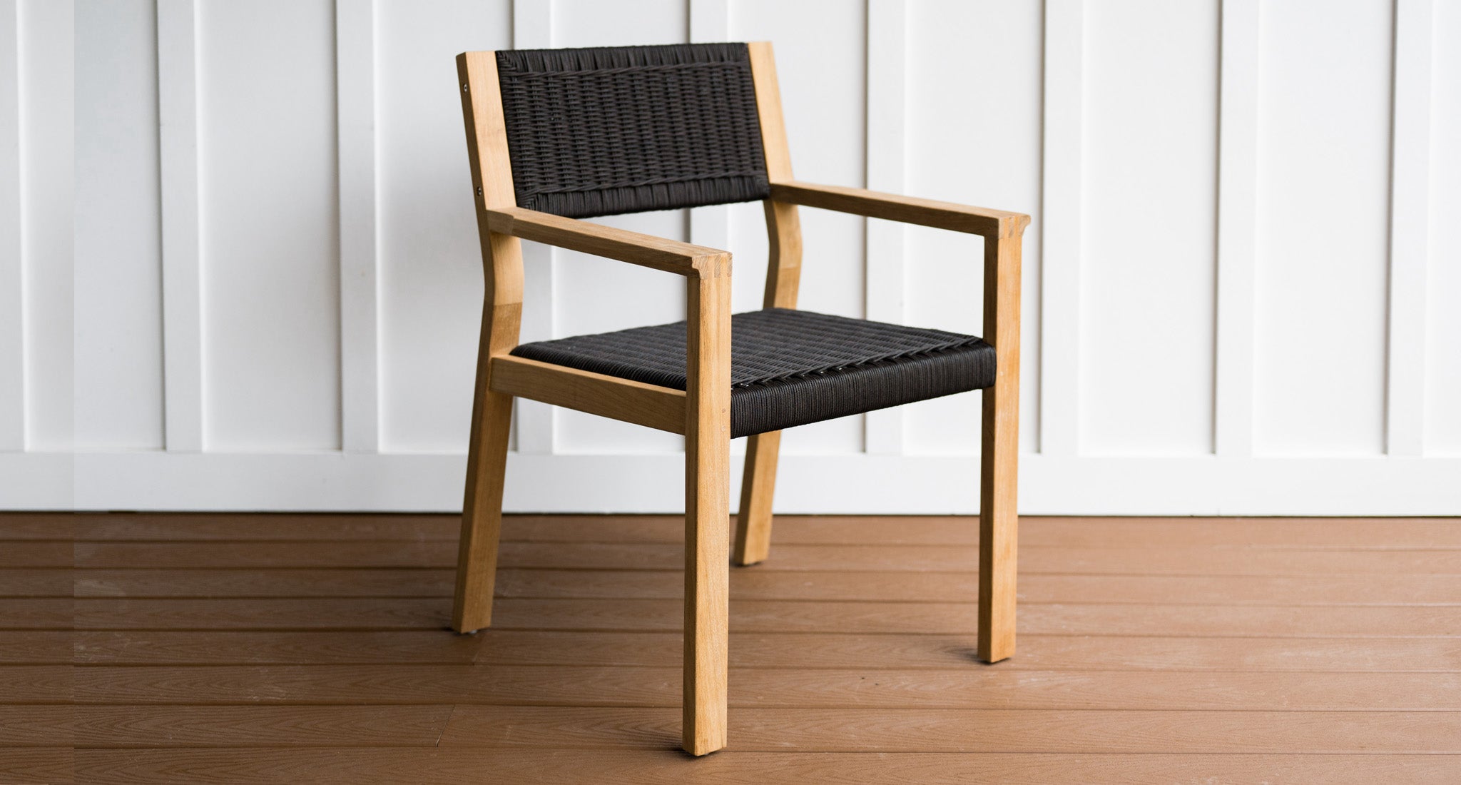 Malibu Teak & Rope Outdoor Dining Chair