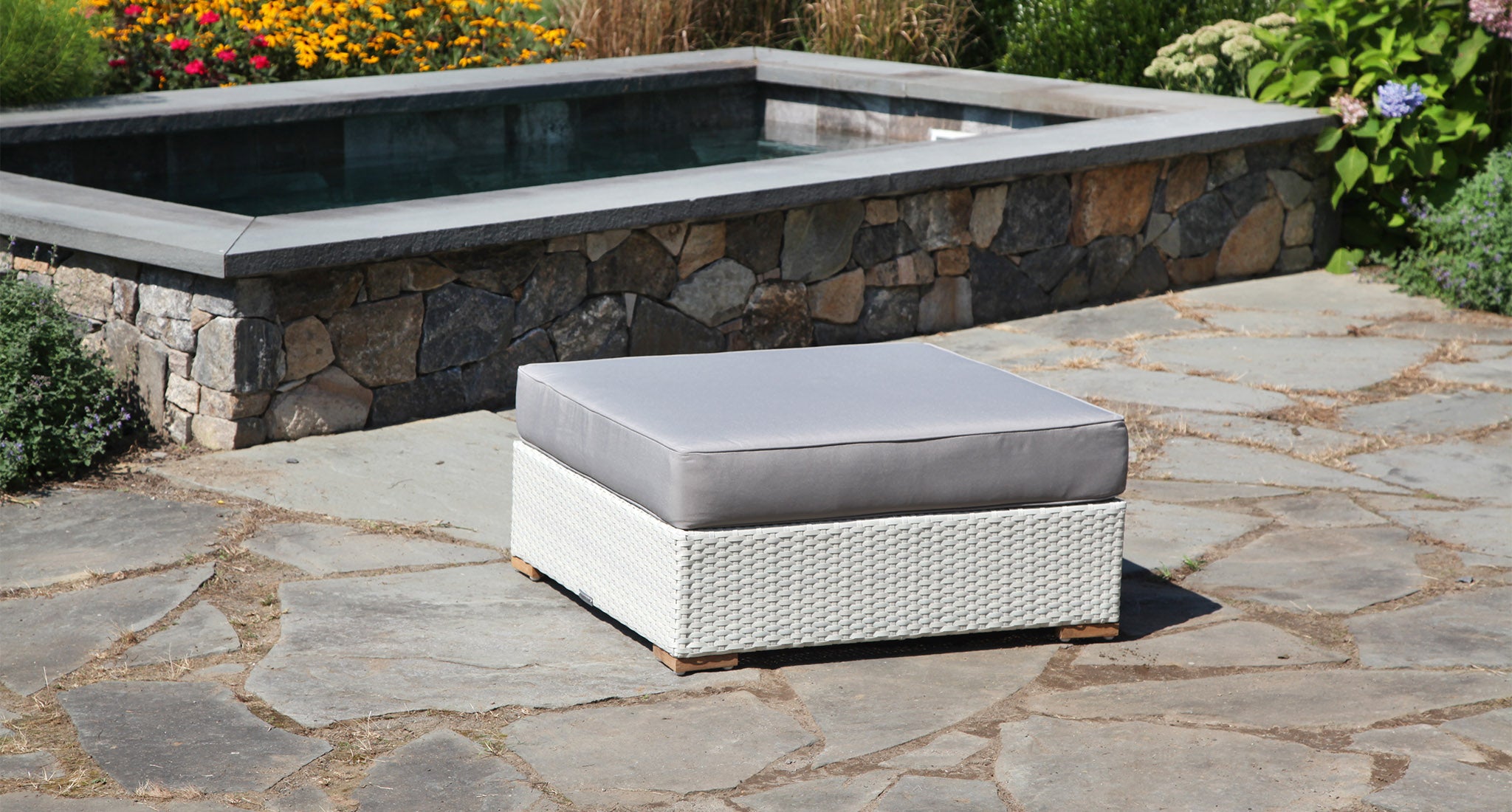 Mykonos Outdoor Ottoman