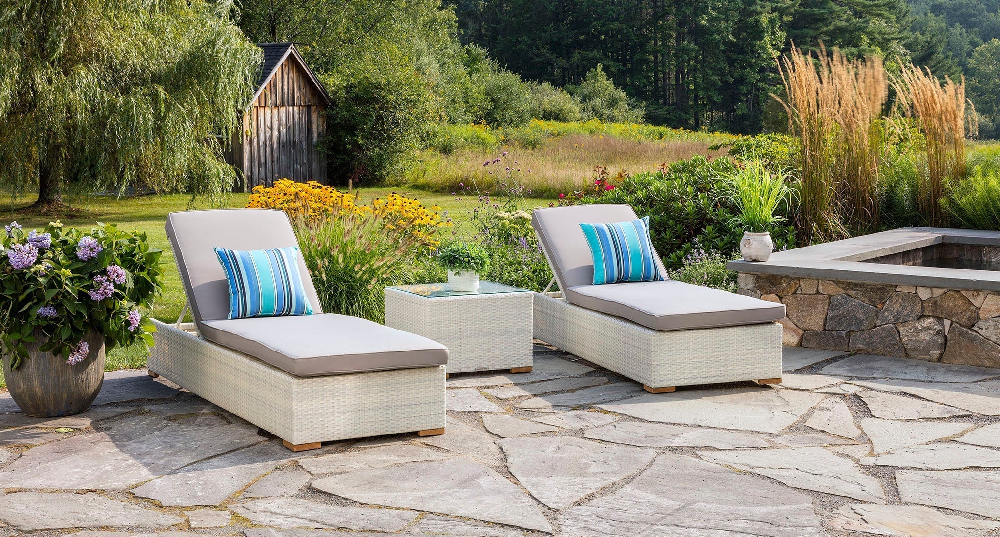 Mykonos Outdoor Lounge Chair Set