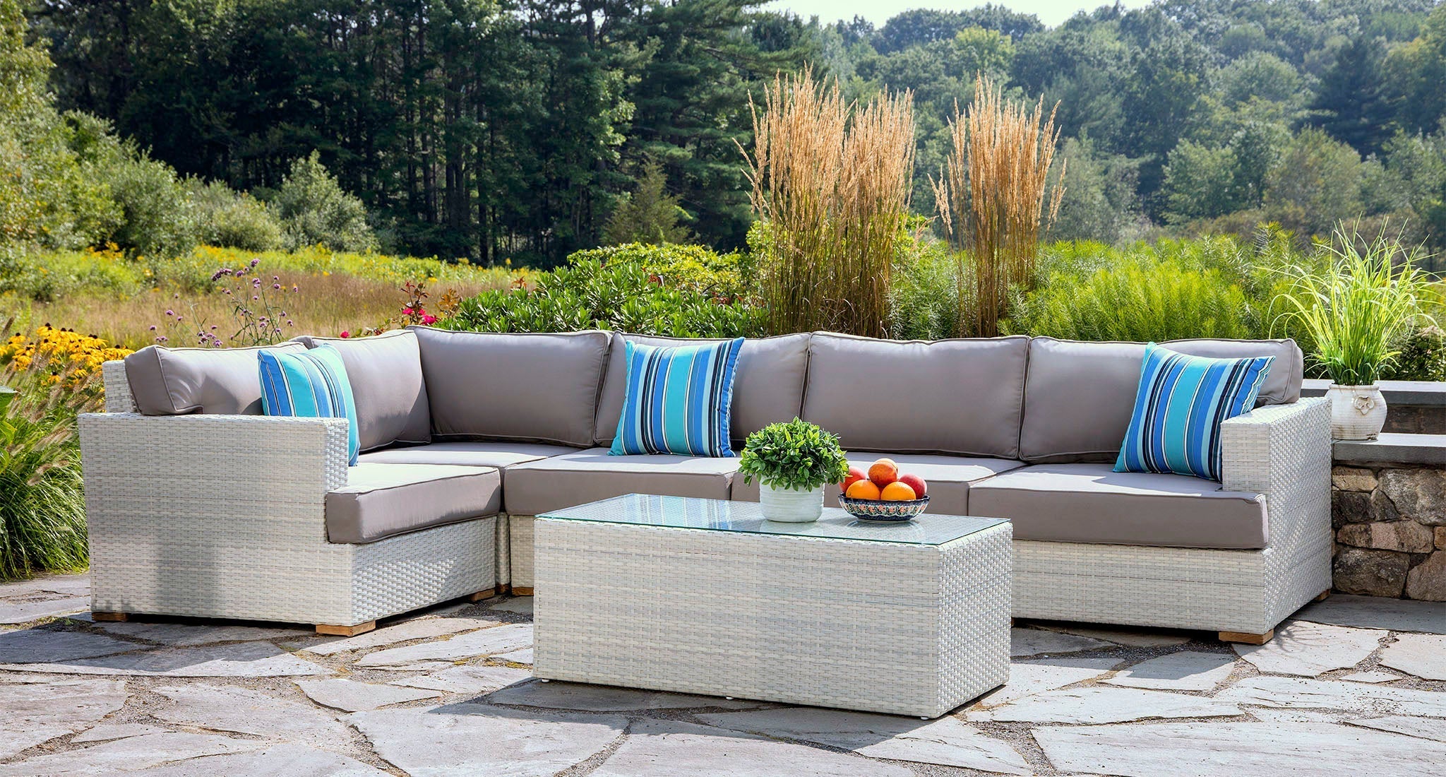 Mykonos Outdoor Sectional With Extender