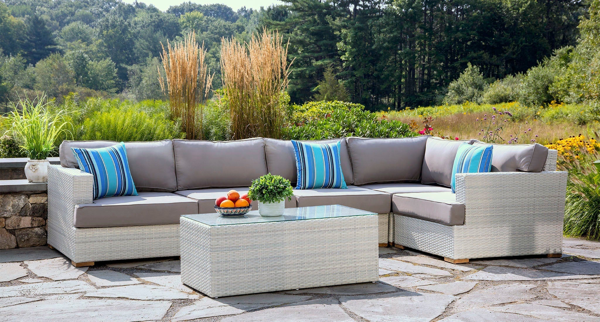 Mykonos Outdoor Sectional With Extender