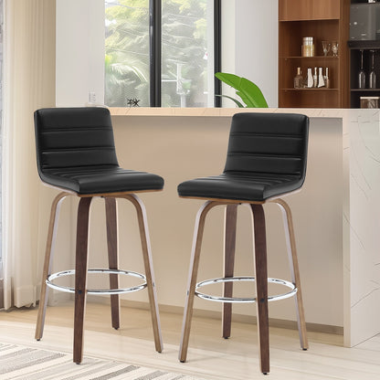 26/29 Faux Leather Swivel Bar/Counter Stools, Set of 2/3