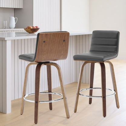 26/29 Faux Leather Swivel Bar/Counter Stools, Set of 2/3